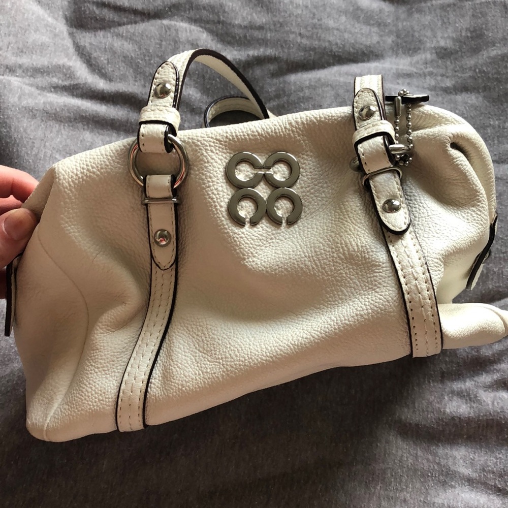 Off white coach purse